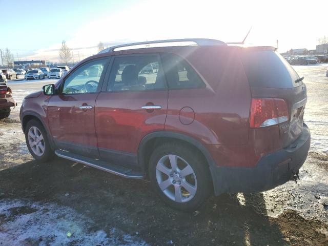 5XYKUDA20BG137733 - 2011 KIA SORENTO EX RED photo 2