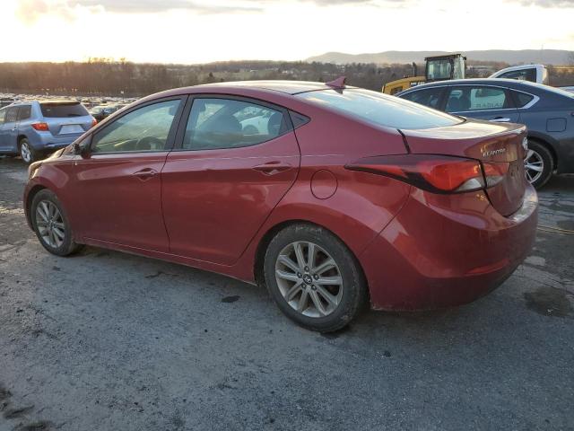 5NPDH4AE7GH654437 - 2016 HYUNDAI ELANTRA SE RED photo 2