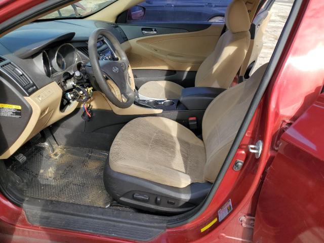 5NPEB4AC9CH444534 - 2012 HYUNDAI SONATA GLS BURGUNDY photo 7