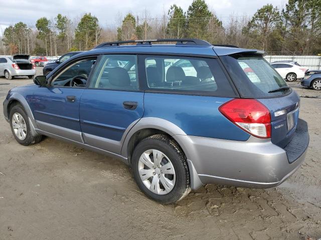 4S4BP60C597312090 - 2009 SUBARU OUTBACK BLUE photo 2