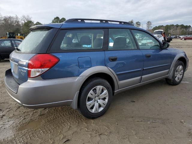 4S4BP60C597312090 - 2009 SUBARU OUTBACK BLUE photo 3