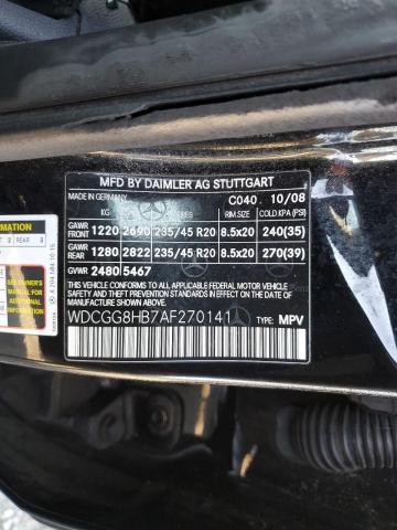 WDCGG8HB7AF270141 - 2010 MERCEDES-BENZ GLK 350 4MATIC BLACK photo 13