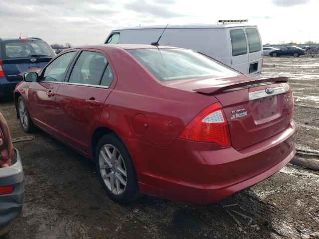 3FAHP0JA4AR171265 - 2010 FORD FUSION SEL RED photo 2