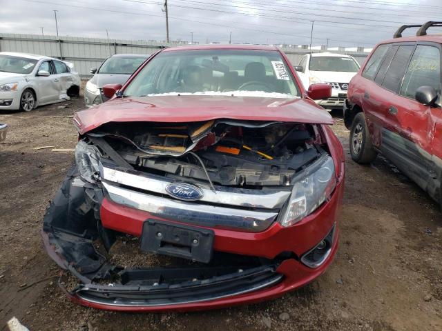 3FAHP0JA4AR171265 - 2010 FORD FUSION SEL RED photo 5