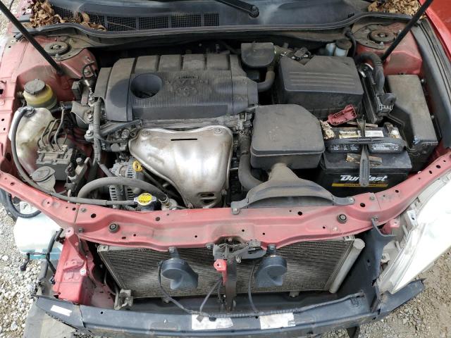 4T1BF3EK8BU733763 - 2011 TOYOTA CAMRY BASE RED photo 11