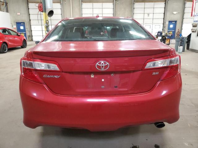 4T1BF1FK7CU631245 - 2012 TOYOTA CAMRY BASE RED photo 6