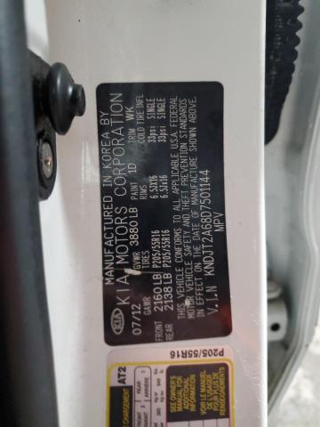 KNDJT2A68D7501144 - 2013 KIA SOUL + WHITE photo 14