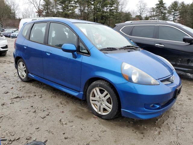 JHMGD38608S015870 - 2008 HONDA FIT SPORT BLUE photo 4