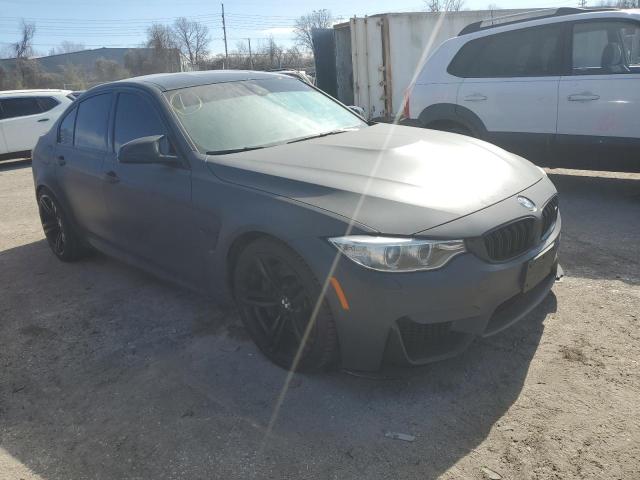 WBS3C9C50FP803593 - 2015 BMW M3 GRAY photo 4