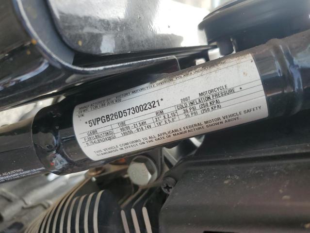 5VPGB26D573002321 - 2007 VICTORY MOTORCYCLES VEGAS ORANGE photo 9