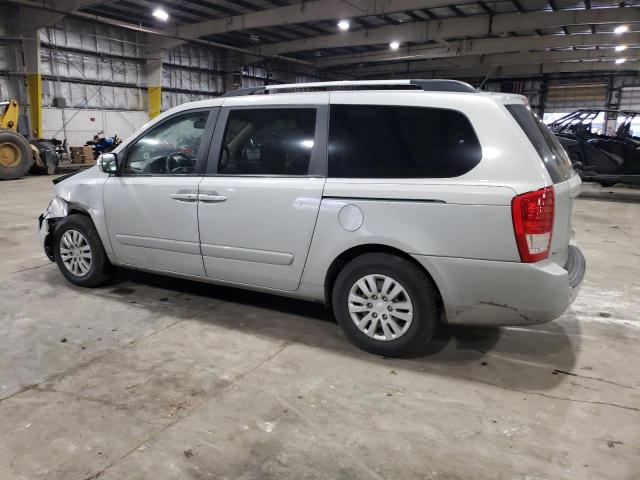 KNDMG4C72C6489886 - 2012 KIA SEDONA LX SILVER photo 2