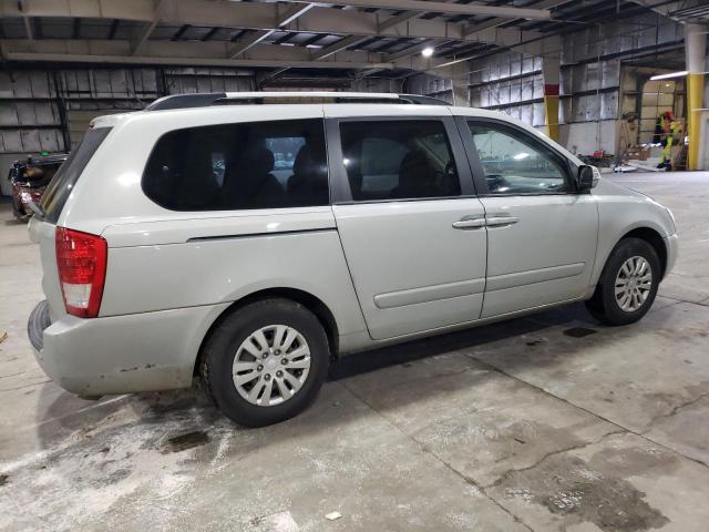 KNDMG4C72C6489886 - 2012 KIA SEDONA LX SILVER photo 3