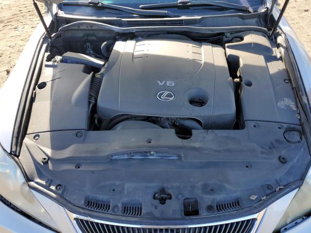 JTHBK262065008682 - 2006 LEXUS IS 250 SILVER photo 11