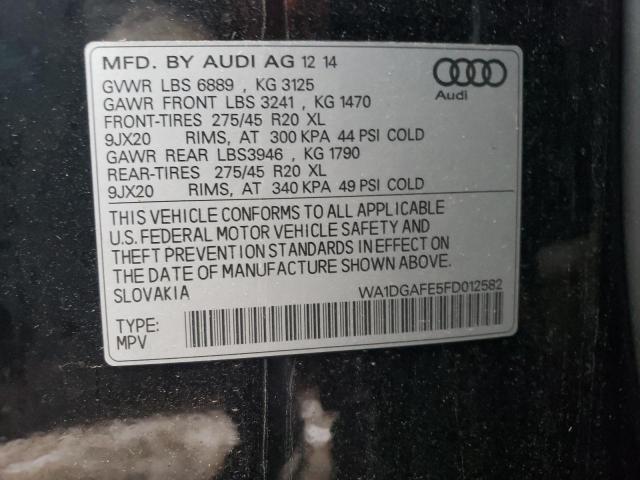 WA1DGAFE5FD012582 - 2015 AUDI Q7 PRESTIGE Qara foto 14