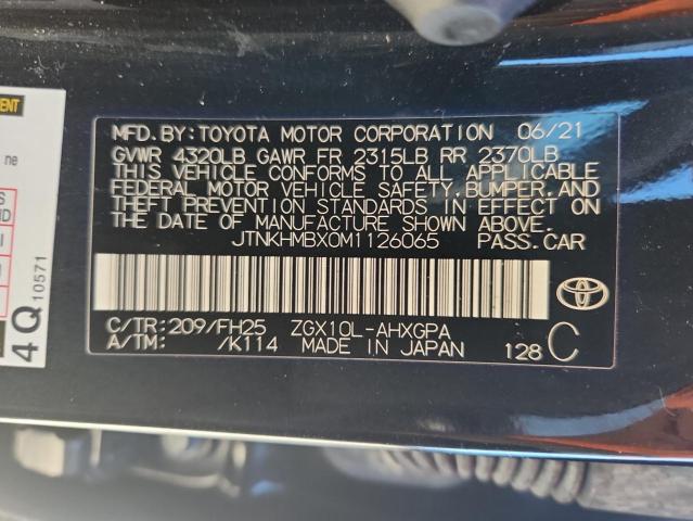 JTNKHMBX0M1126065 - 2021 TOYOTA C-HR XLE BLACK photo 13