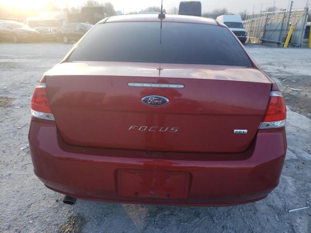 1FAHP3HN4AW186131 - 2010 FORD FOCUS SEL RED photo 6