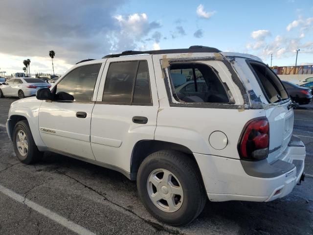 1GNDS13S522268412 - 2002 CHEVROLET TRAILBLAZE WHITE photo 2