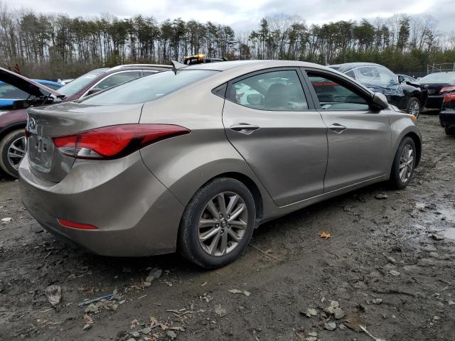 5NPDH4AE4EH504279 - 2014 HYUNDAI ELANTRA SE TAN photo 3