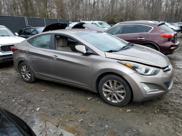 5NPDH4AE4EH504279 - 2014 HYUNDAI ELANTRA SE TAN photo 4