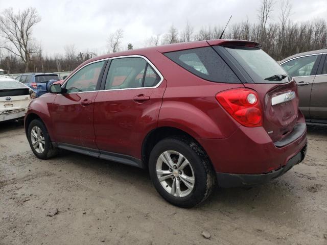 2CNFLCEWXA6400524 - 2010 CHEVROLET EQUINOX LS RED photo 2