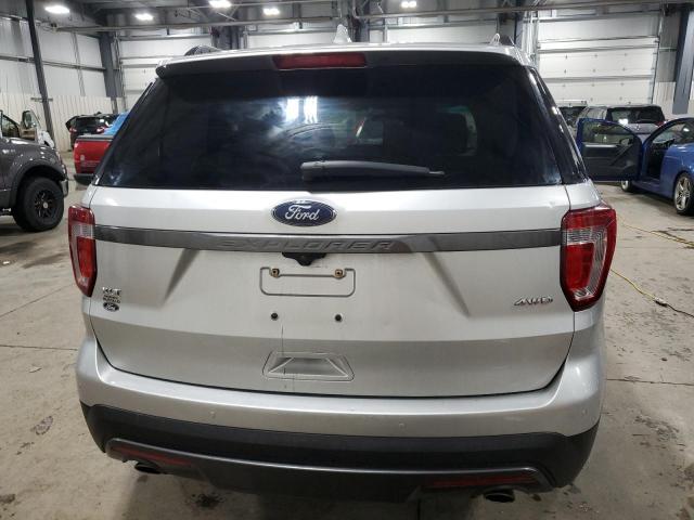 1FM5K8D83HGB58216 - 2017 FORD EXPLORER XLT SILVER photo 6