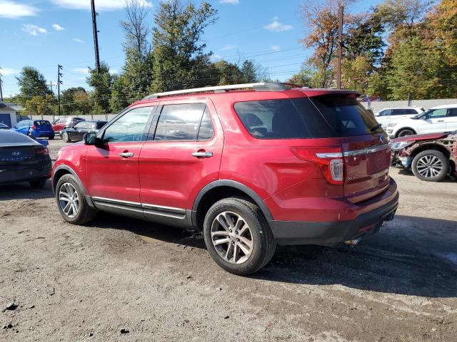1FM5K8D87DGB60271 - 2013 FORD EXPLORER XLT RED photo 2