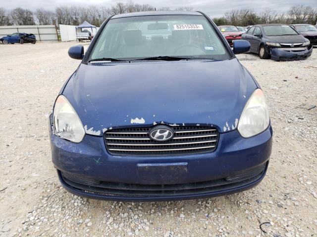 KMHCN4AC4BU613728 - 2011 HYUNDAI ACCENT GLS BLUE photo 5