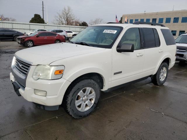 1FMEU73E38UA36632 - 2008 FORD EXPLORER XLT WHITE photo 1