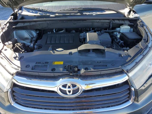 5TDKKRFH8FS044080 - 2015 TOYOTA HIGHLANDER XLE 绿色 照片 12