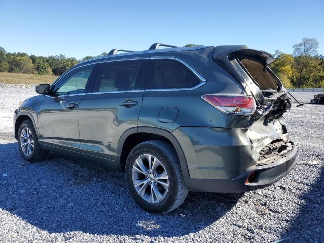 5TDKKRFH8FS044080 - 2015 TOYOTA HIGHLANDER XLE 绿色 照片 2