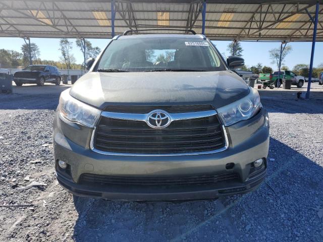 5TDKKRFH8FS044080 - 2015 TOYOTA HIGHLANDER XLE 绿色 照片 5
