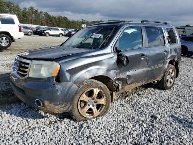 5FNYF3H58CB008372 - 2012 HONDA PILOT EXL GRAY photo 1