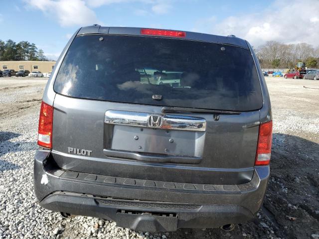 5FNYF3H58CB008372 - 2012 HONDA PILOT EXL GRAY photo 6