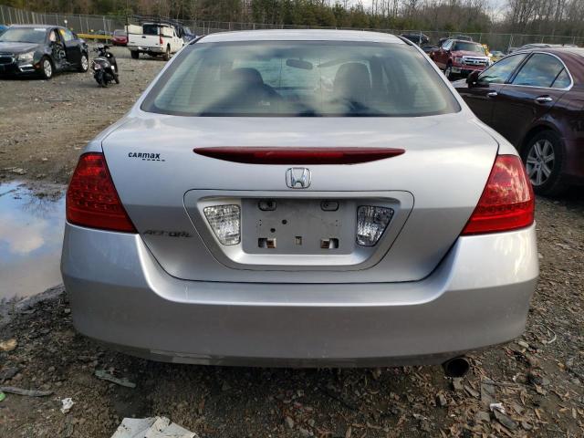 1HGCM564X7A136859 - 2007 HONDA ACCORD LX SILVER photo 6