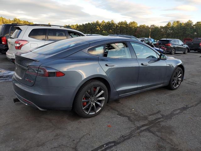 5YJSA1S12EFP45455 - 2014 TESLA MODEL S GRAY photo 3