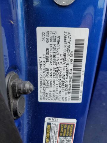 7FARW2H50NE018044 - 2022 HONDA CR-V EX BLUE photo 13