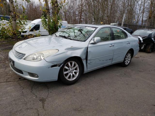 JTHBA30G945012420 - 2004 LEXUS ES 330 BLUE photo 1