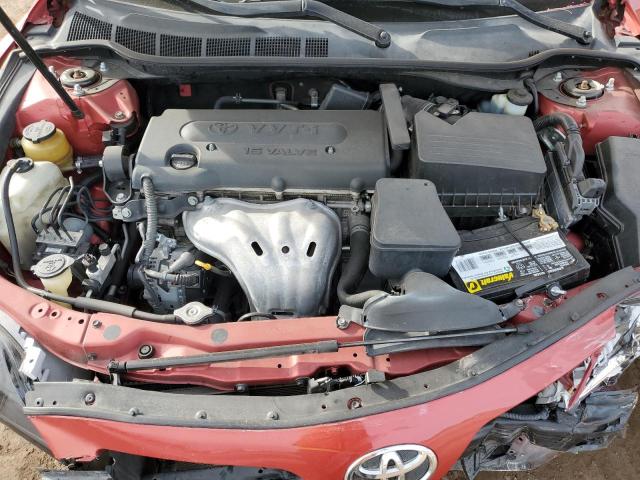 4T1BE46K47U144353 - 2007 TOYOTA CAMRY CE RED photo 11