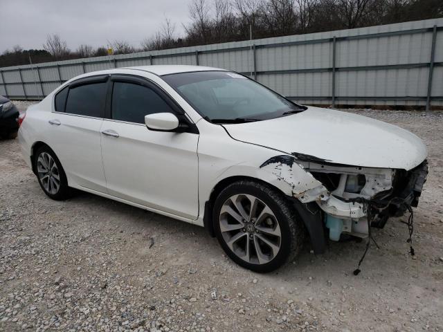 1HGCR2F57DA094283 - 2013 HONDA ACCORD SPORT WHITE photo 4