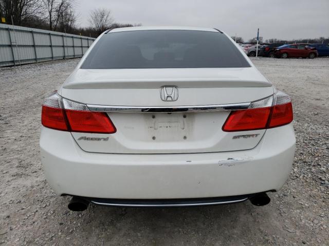 1HGCR2F57DA094283 - 2013 HONDA ACCORD SPORT WHITE photo 6