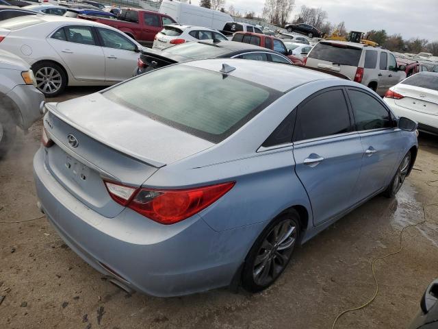 5NPEC4AC7CH409696 - 2012 HYUNDAI SONATA SE BLUE photo 3