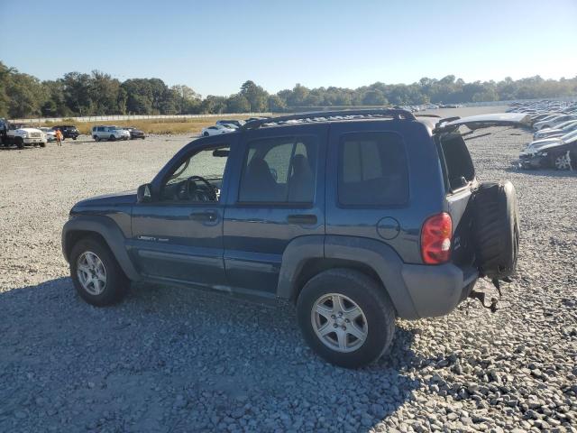 1J4GL48K83W732813 - 2003 JEEP LIBERTY SPORT Niebieski zdjęcie 2