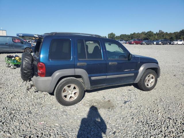 1J4GL48K83W732813 - 2003 JEEP LIBERTY SPORT Niebieski zdjęcie 3