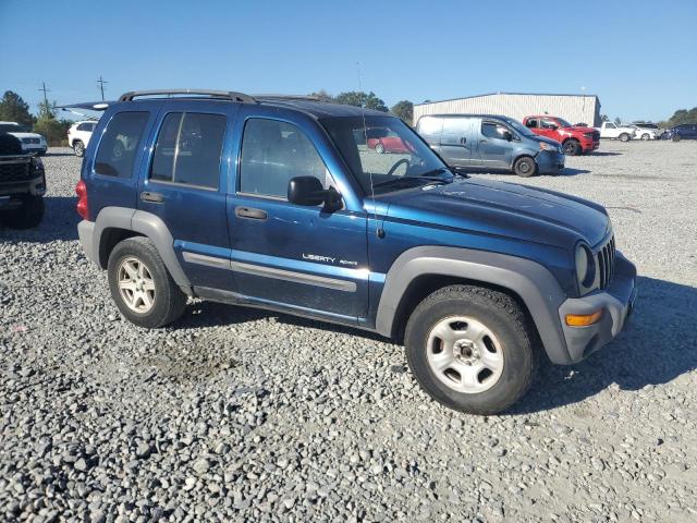 1J4GL48K83W732813 - 2003 JEEP LIBERTY SPORT Niebieski zdjęcie 4