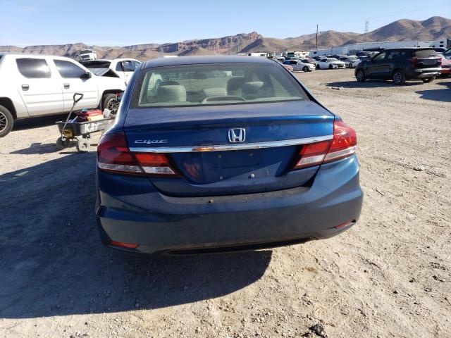 19XFB2F59DE001003 - 2013 HONDA CIVIC LX BLUE photo 6