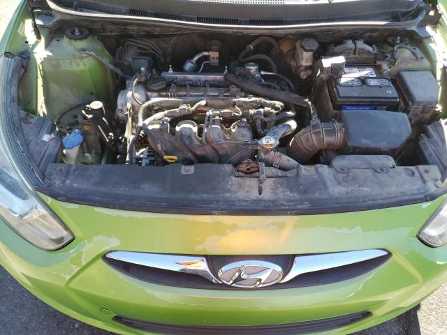 KMHCT5AE0DU111332 - 2013 HYUNDAI ACCENT GLS GREEN photo 11
