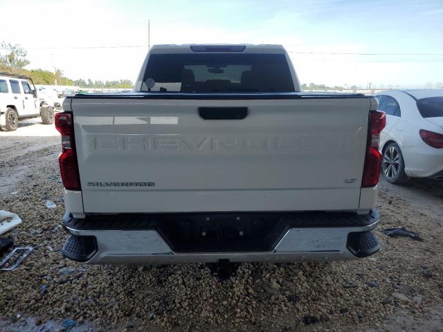 1GCPWCEDXNZ144653 - 2022 CHEVROLET SILVERADO C1500 LT WHITE photo 6