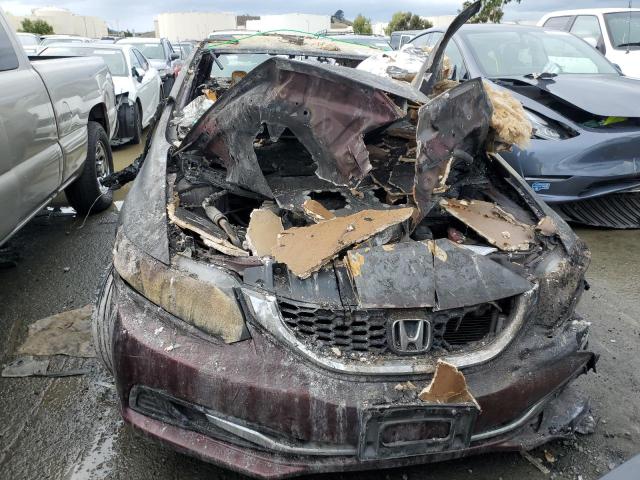 19XFB2F5XEE212454 - 2014 HONDA CIVIC LX BURN photo 5