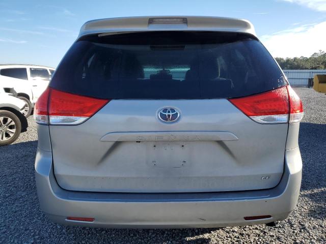 5TDKK3DC0DS351664 - 2013 TOYOTA SIENNA LE SILVER photo 6