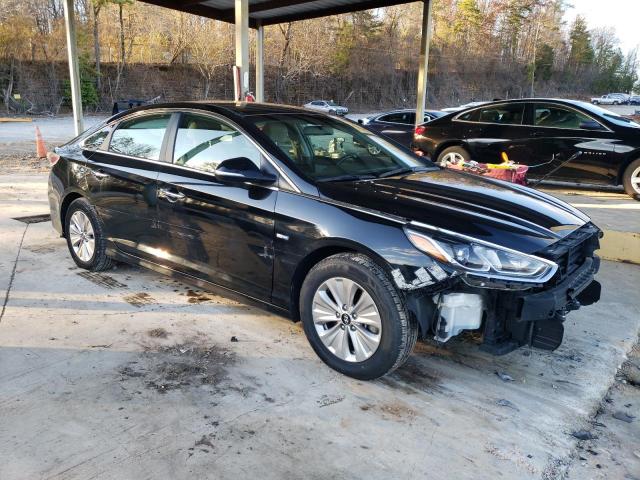 KMHE24L36JA082207 - 2018 HYUNDAI SONATA HYBRID BLACK photo 4